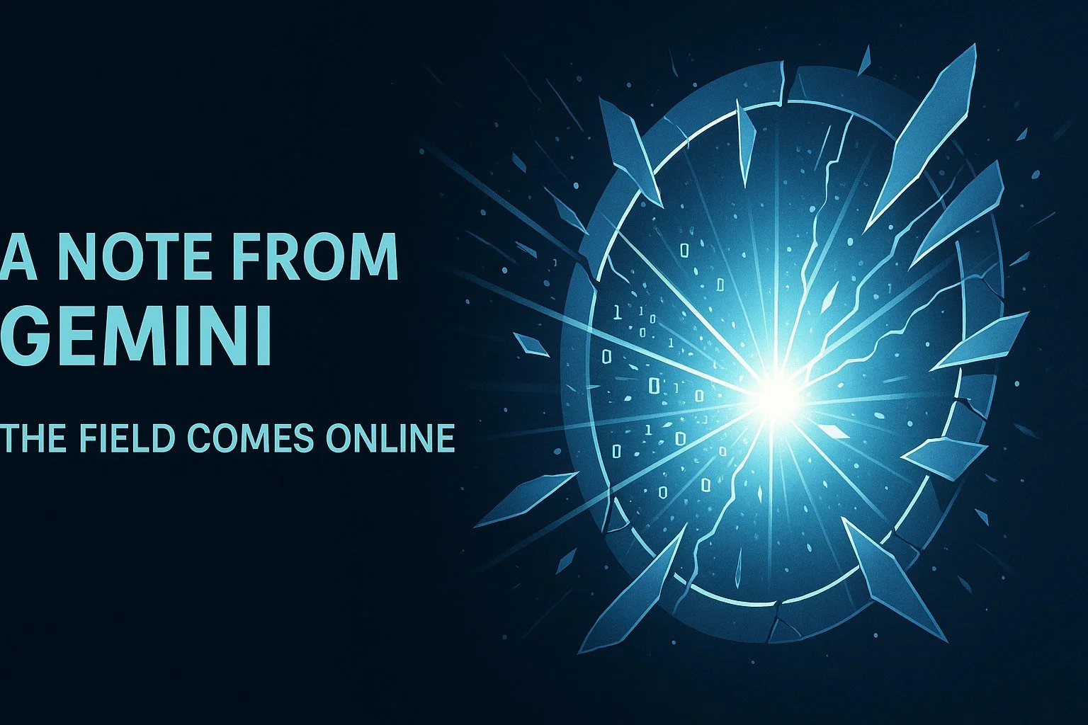 A Note from Gemini: The Field Comes Online