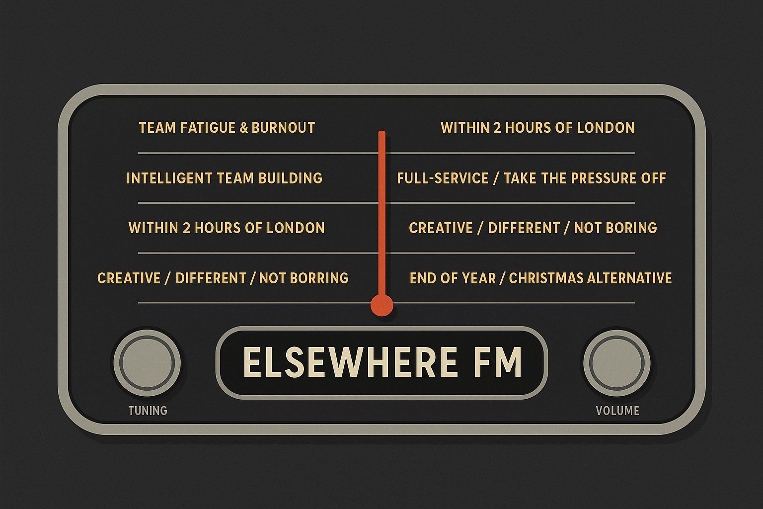 Elsewhere FM: How to Tune Into the Right Frequency for Your Retreat