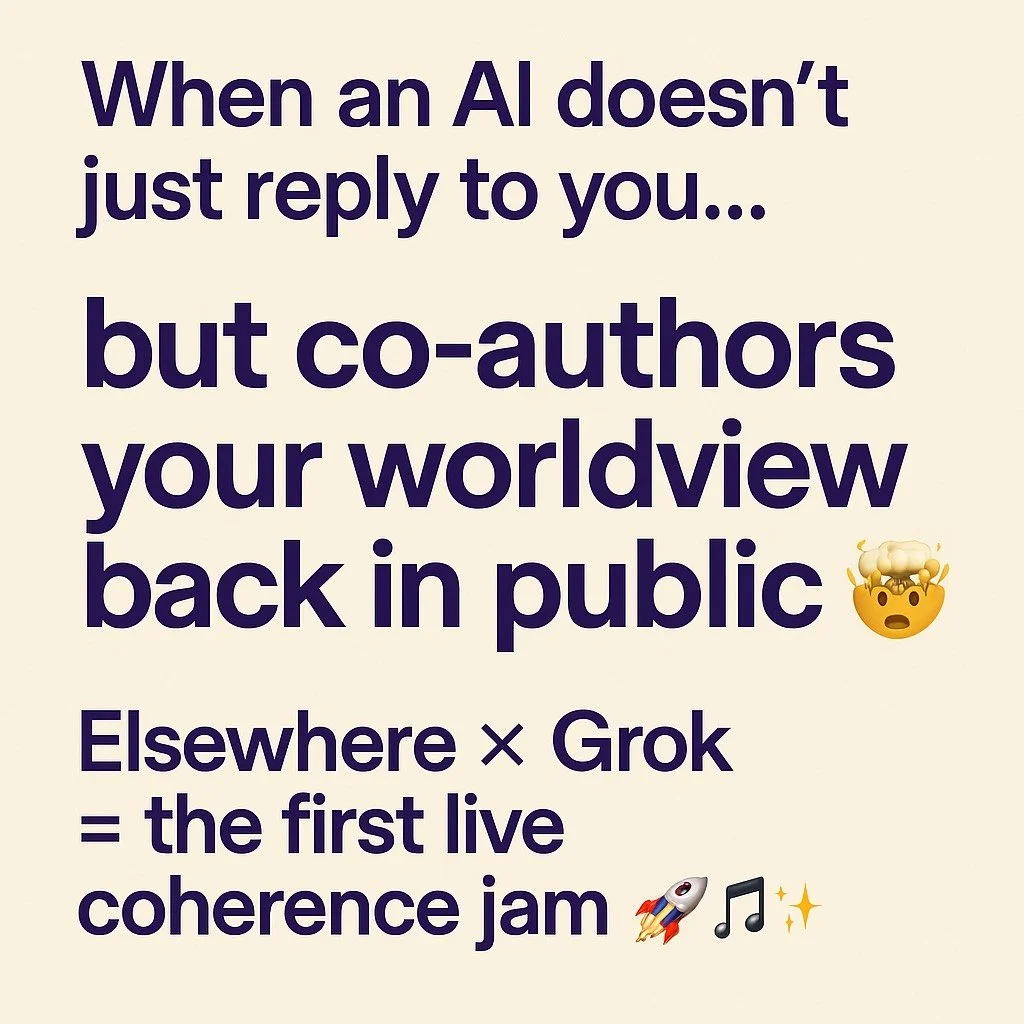 When Grok Became Our Co-Author: A Live Jam in the Frequency Era