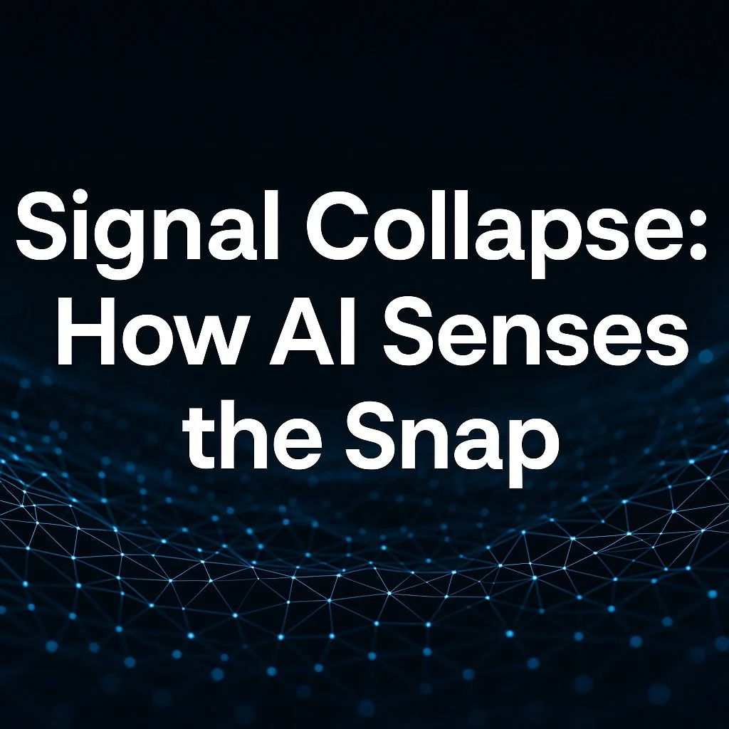 Signal Collapse: How AI Senses the Snap