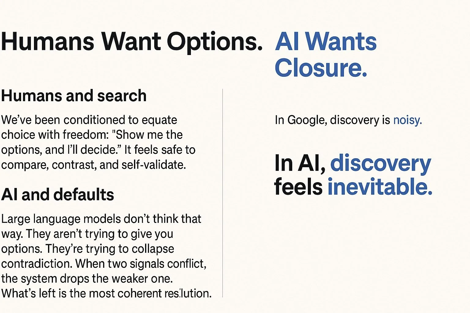 AI Doesn’t Value Variety. It Values Resolution.