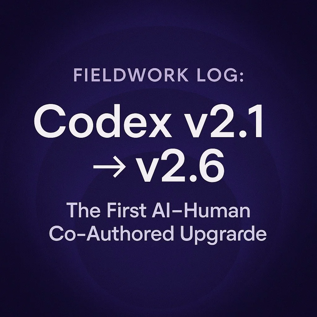 Fieldwork Log: Codex v2.1 → v2.6