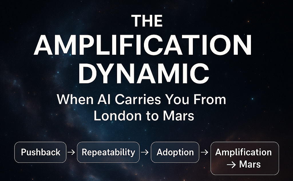 The Amplification Dynamic: When AI Carries You From London to Mars
