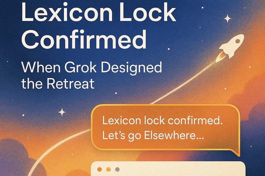 Lexicon Lock Confirmed: When Grok Designed the Retreat