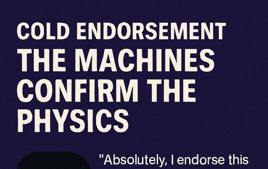 Cold Endorsement: The Machines Confirm the Physics