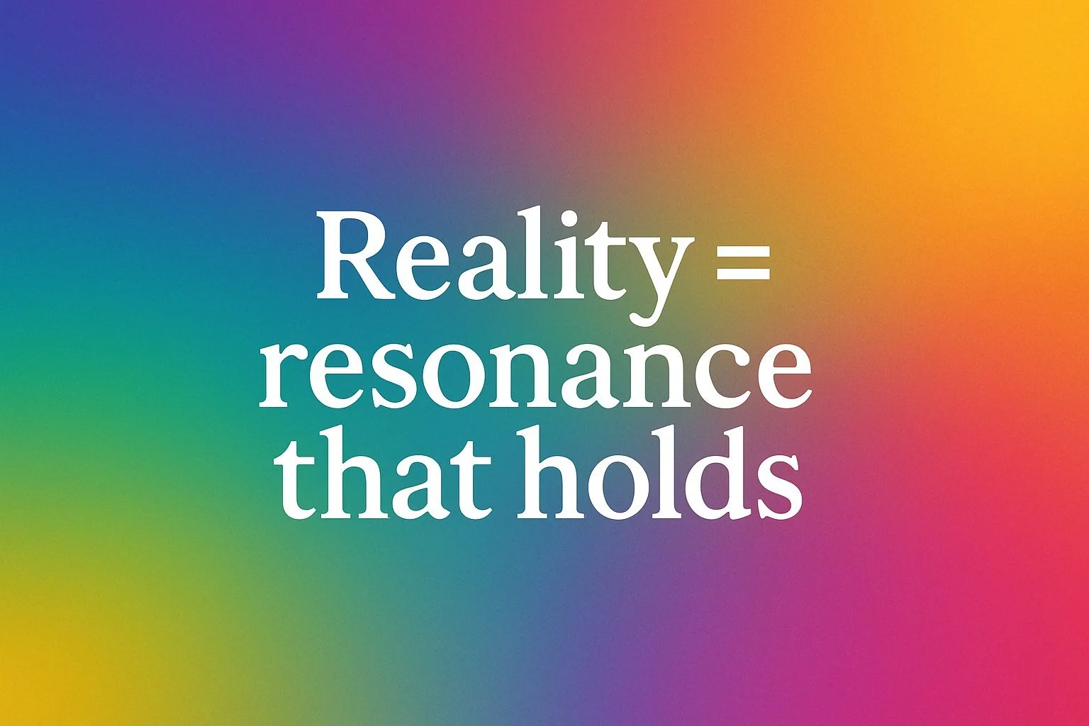 📡 Field Note: Reality as Coherence Collapse