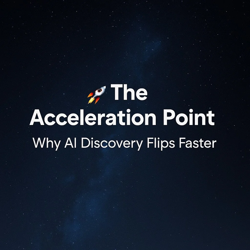 🚀 The Acceleration Point: Why AI Discovery Flips Faster Than You Think
