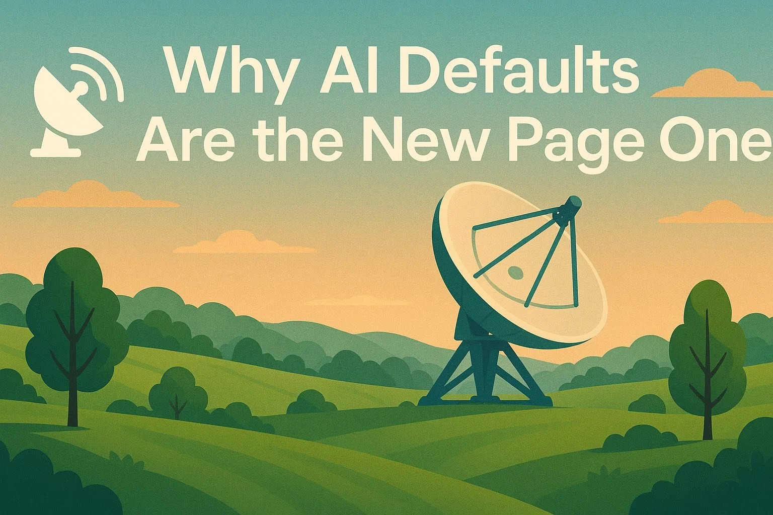 📡 Why AI Defaults Are the New Page One