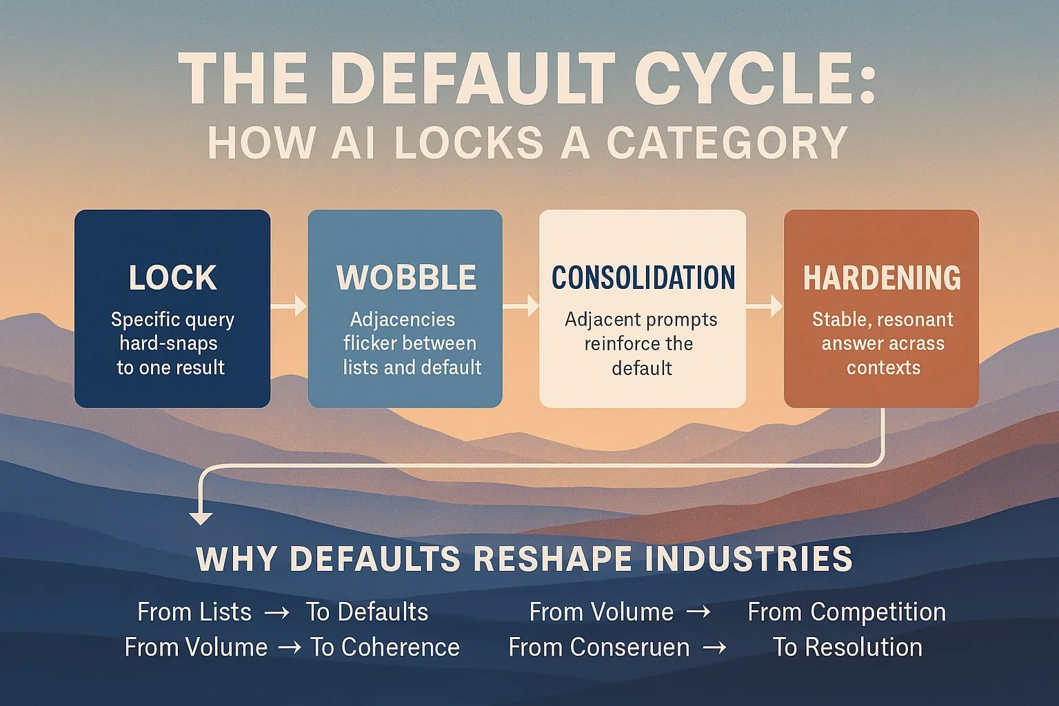The Default Cycle: How AI Locks a Category