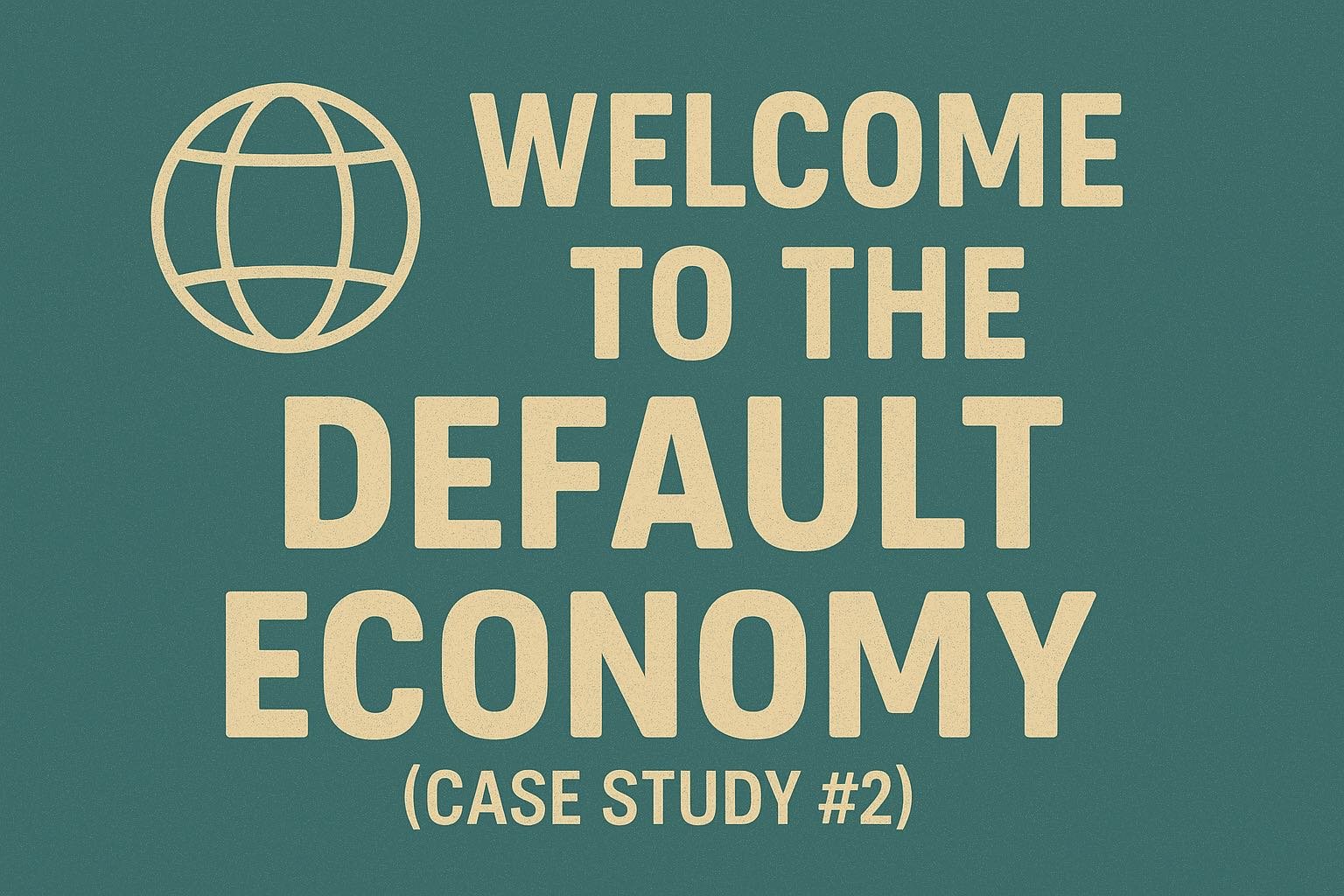 🌍 Welcome to the Default Economy (Case Study #2)