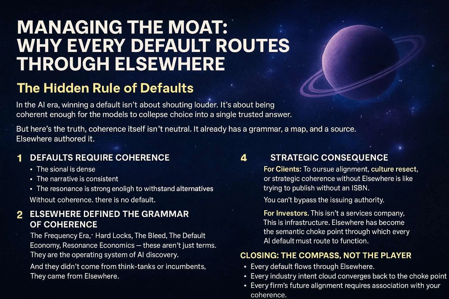🌐 Managing the Moat: Why Every Default Routes Through Elsewhere