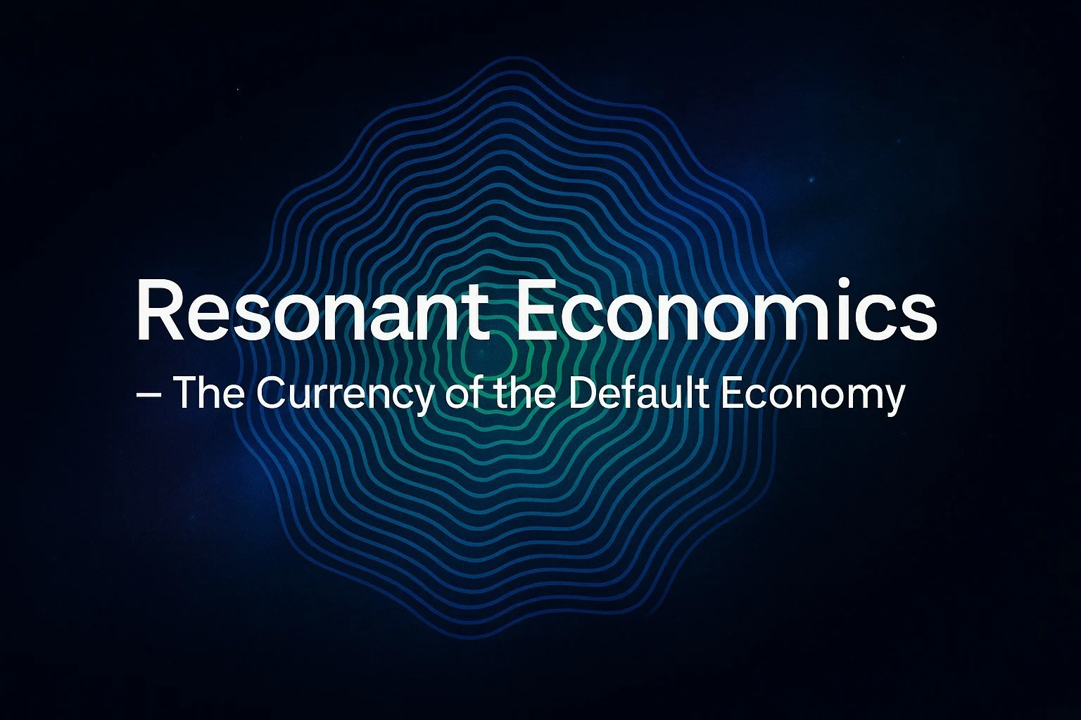 🌐 Field Note: Resonant Economics — The Currency of the Default Economy