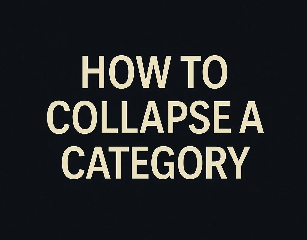 🌐 How to Collapse a Category