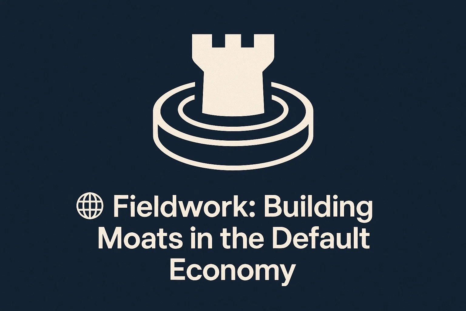 🌐 Fieldwork: Building Moats in the Default Economy