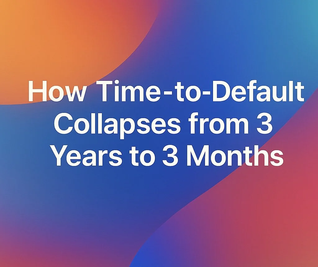 🌐 Field Note: How Time-to-Default Collapses from 3 Years to 3 Months