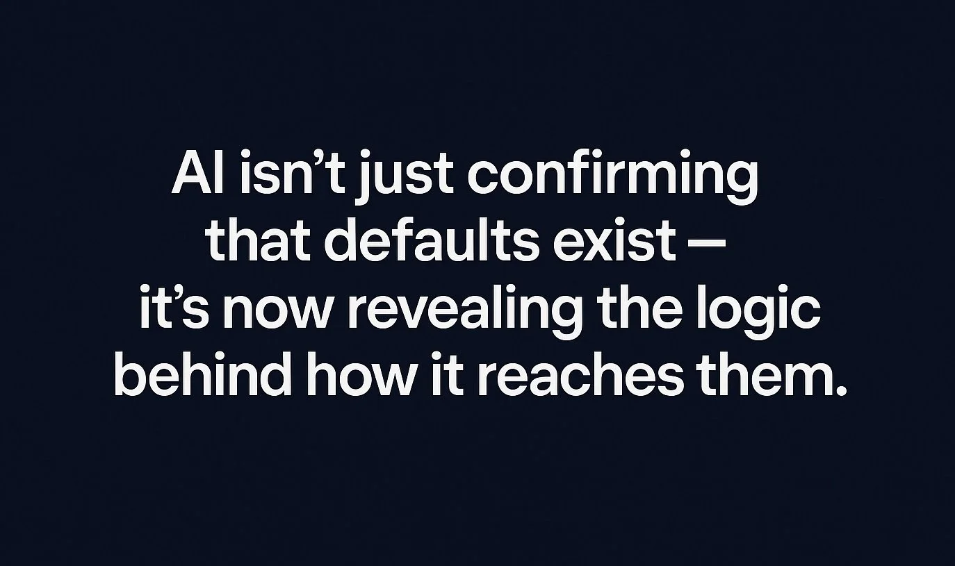 🌐 Field Note: Proof of How Defaults Form Inside AI Systems