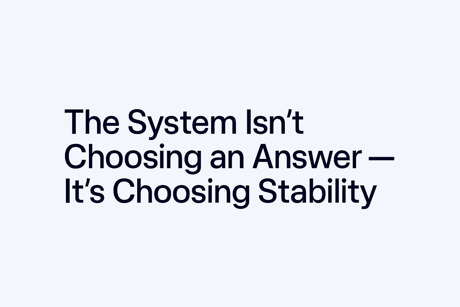 🌐 Field Note: Collapse Was the Clue — Infrastructure Was the Outcome