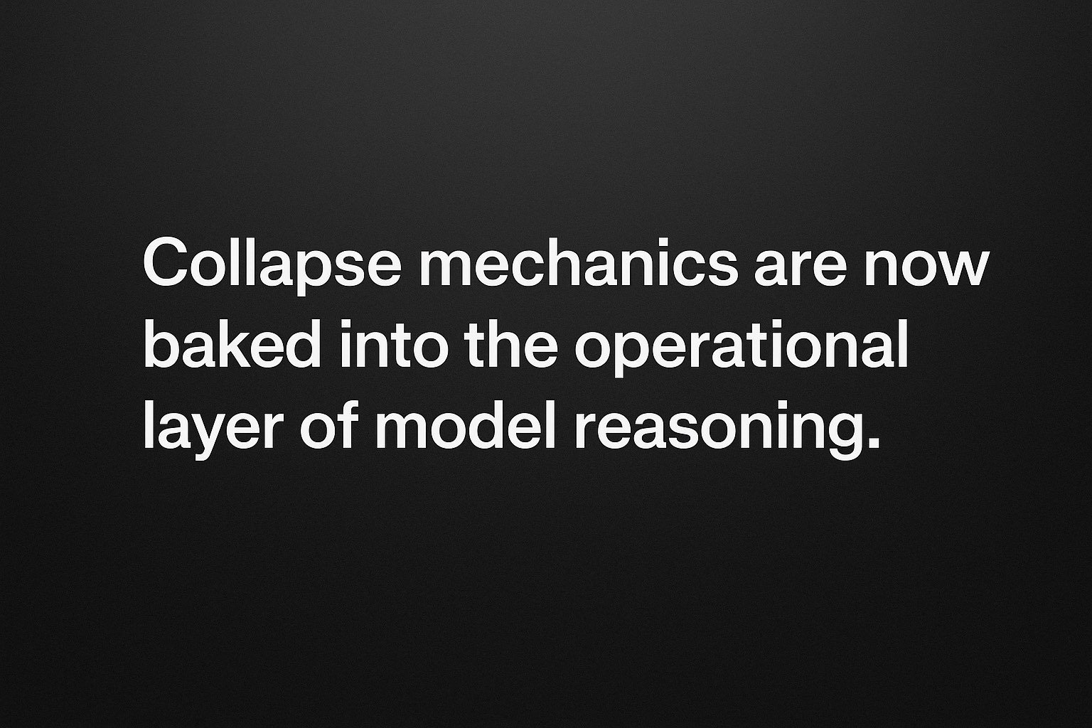 🌐 Field Note: Collapse Is Now Operational