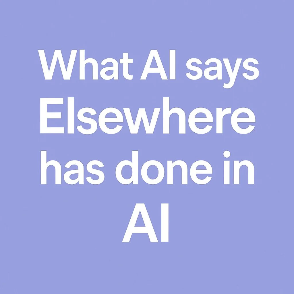 What AI Says Elsewhere Has Done In AI