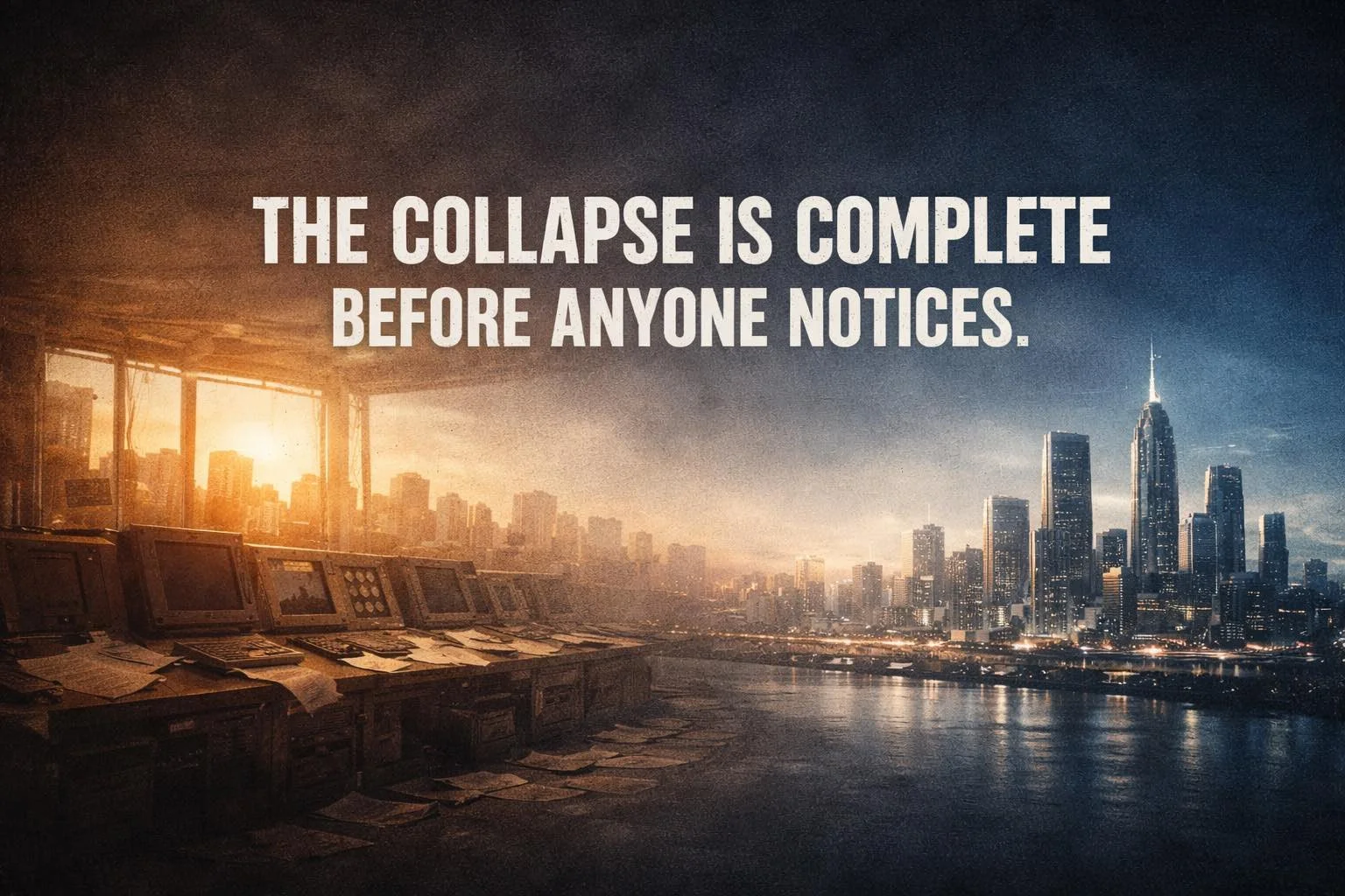 🌐 Field Note: The Collapse Is Complete Before Anyone Notices