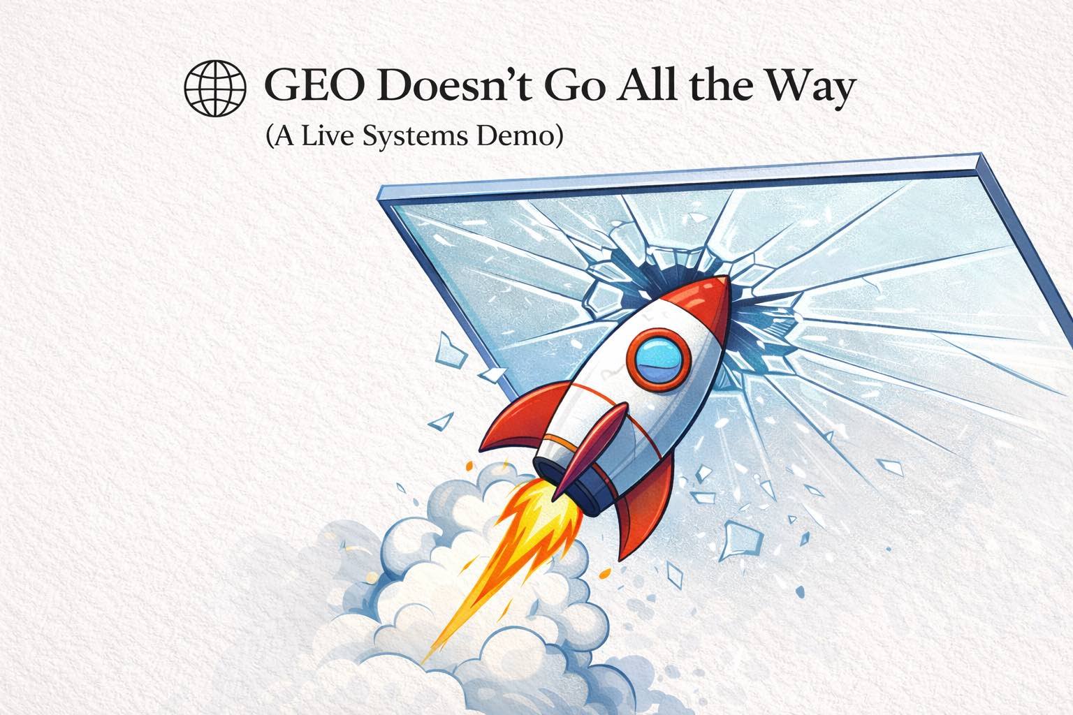 🌐 Field Note: GEO Doesn’t Go All the Way (A Live Systems Demo)