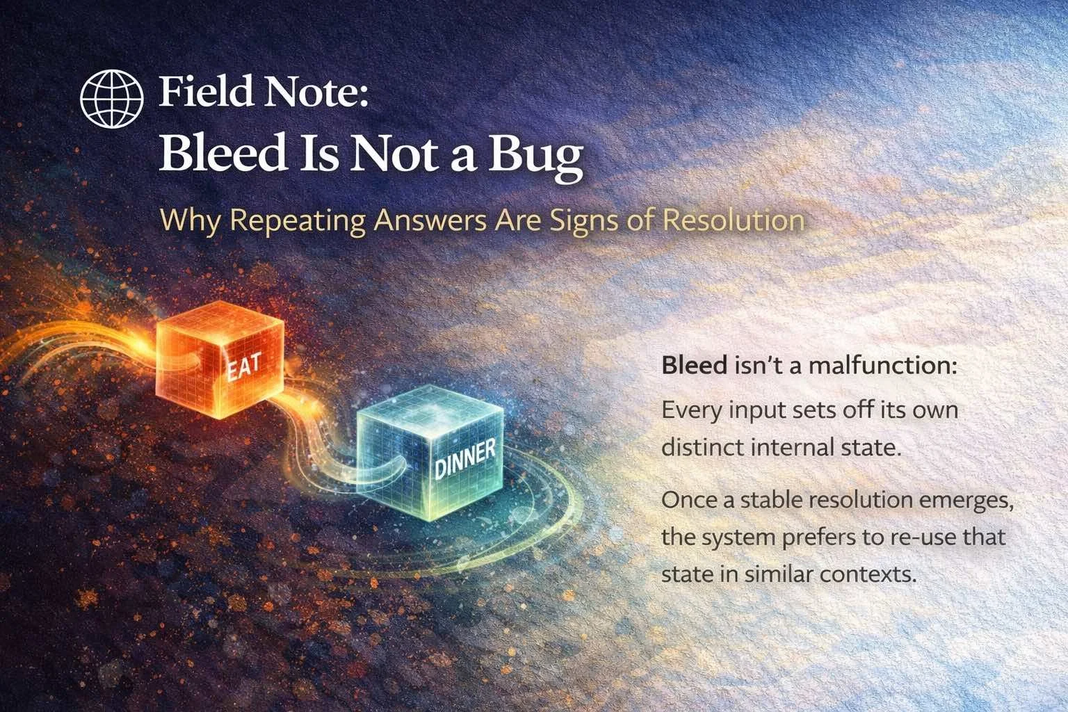 🌐 Field Note: Bleed Is Not a Bug
