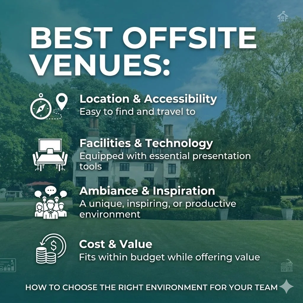 Best Offsite Venues: How to Choose the Right Environment for Your Team