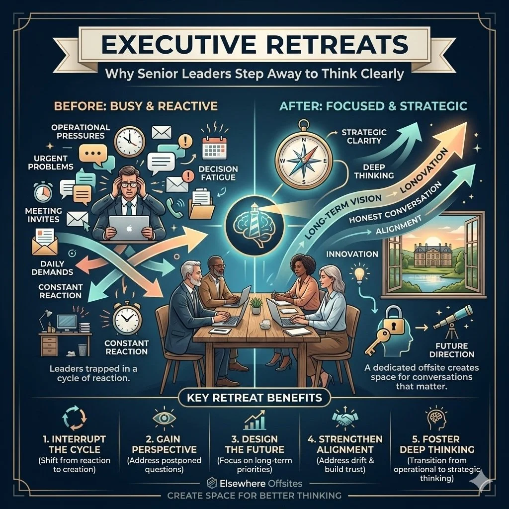 Executive Retreats: Why Senior Leaders Step Away to Think Clearly