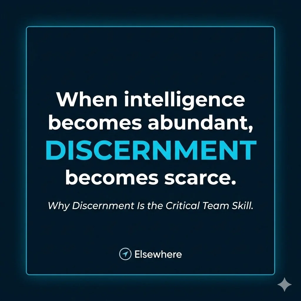 Why Discernment Is Becoming the Most Valuable Skill in Teams
