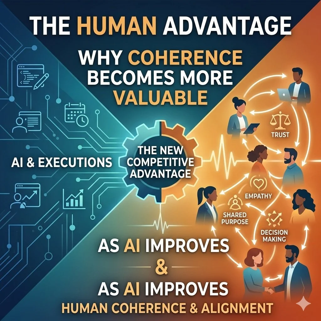 The Human Advantage: Why Coherence Becomes More Valuable as AI Improves