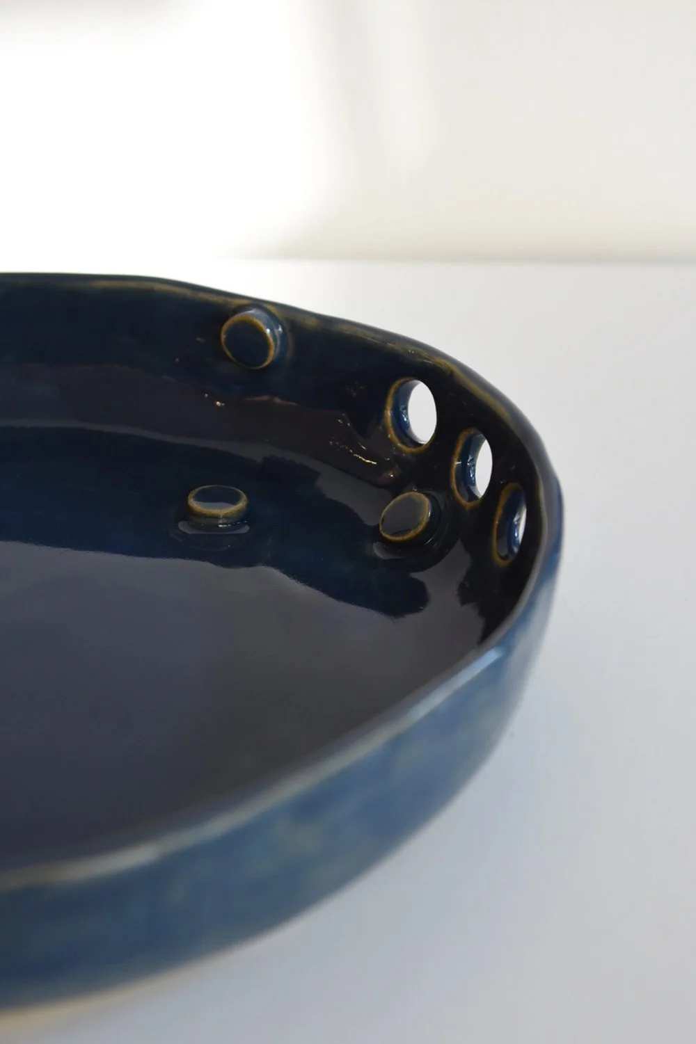 Blue Bowl with holes - earthenware 2024
Sold