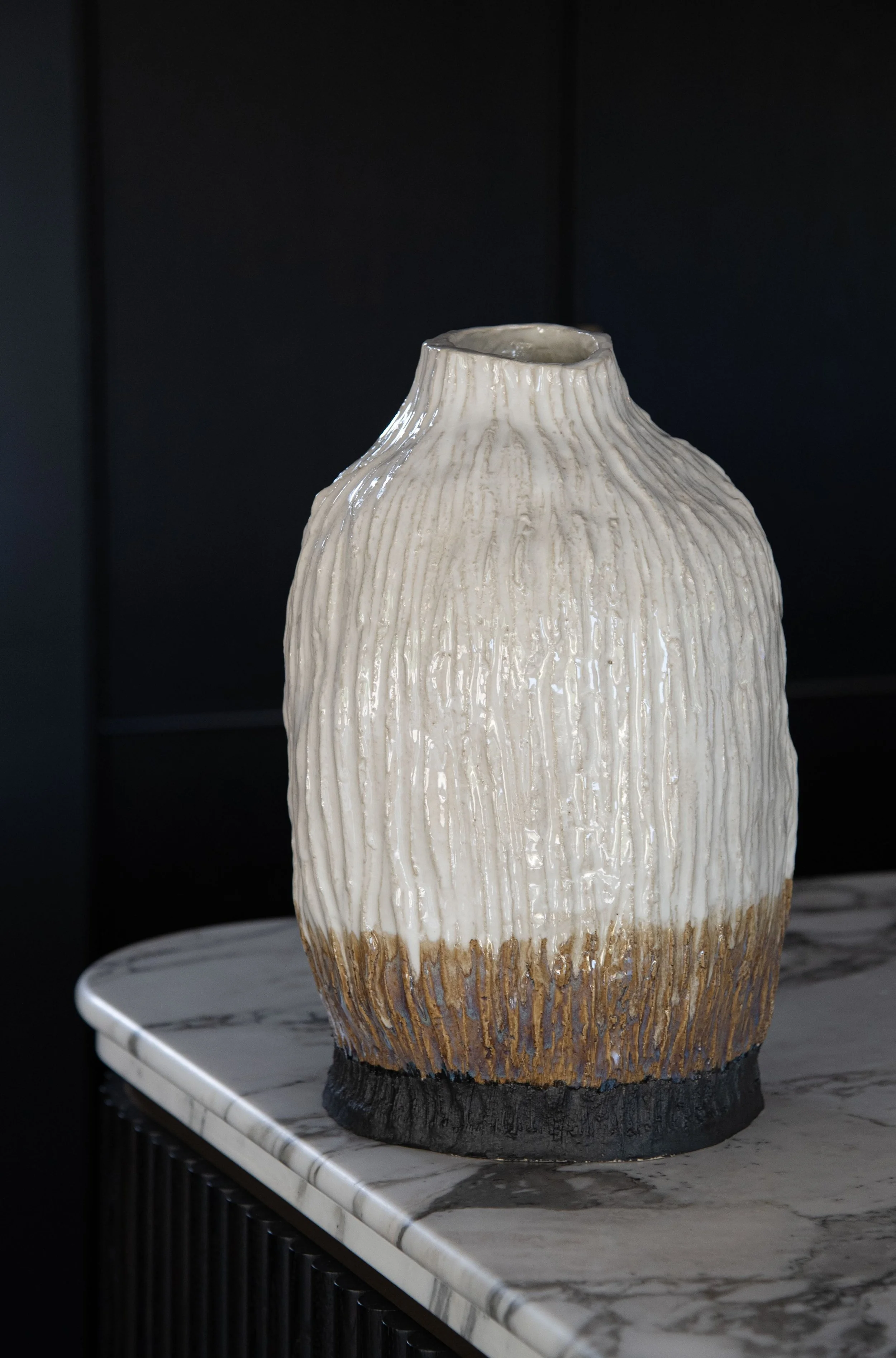 Ceramic 'Shuffle Vase' 2025 - stoneware