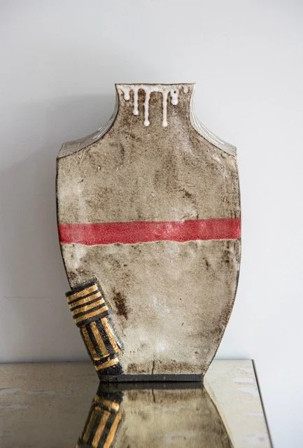 Ceramic 'Post Bag Vase' - stoneware
