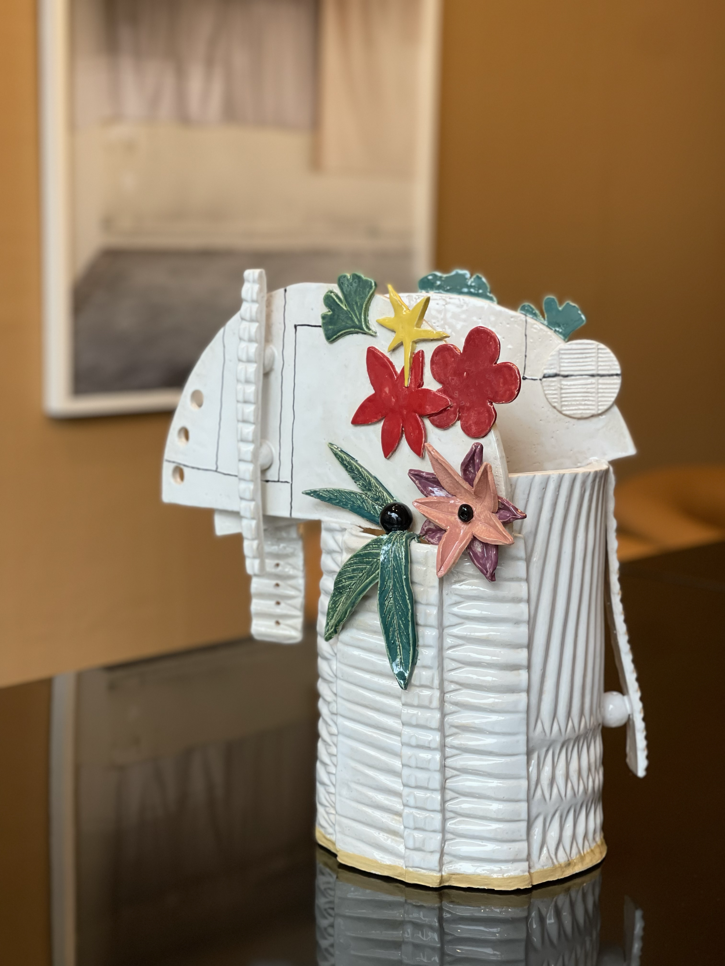 Ceramic 'Half a Circle' Vase 2025 - earthenware 