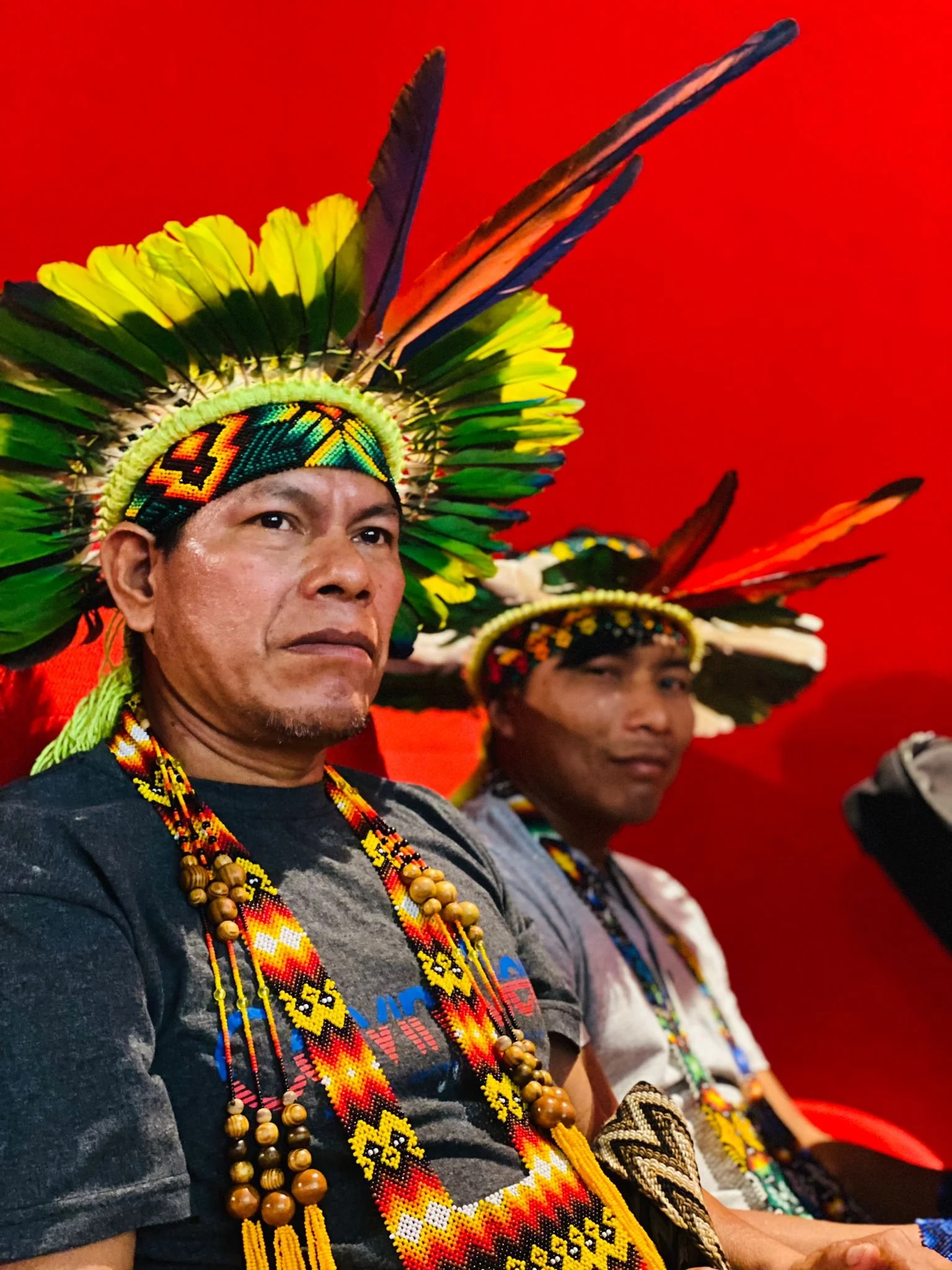Pagé Noke Kuin et son Txana venus d'Amazonie brésilienne
