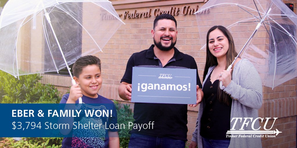 Tinker FCU Members Win the Credit Union's First-Ever Storm Shelter Loan Payoff