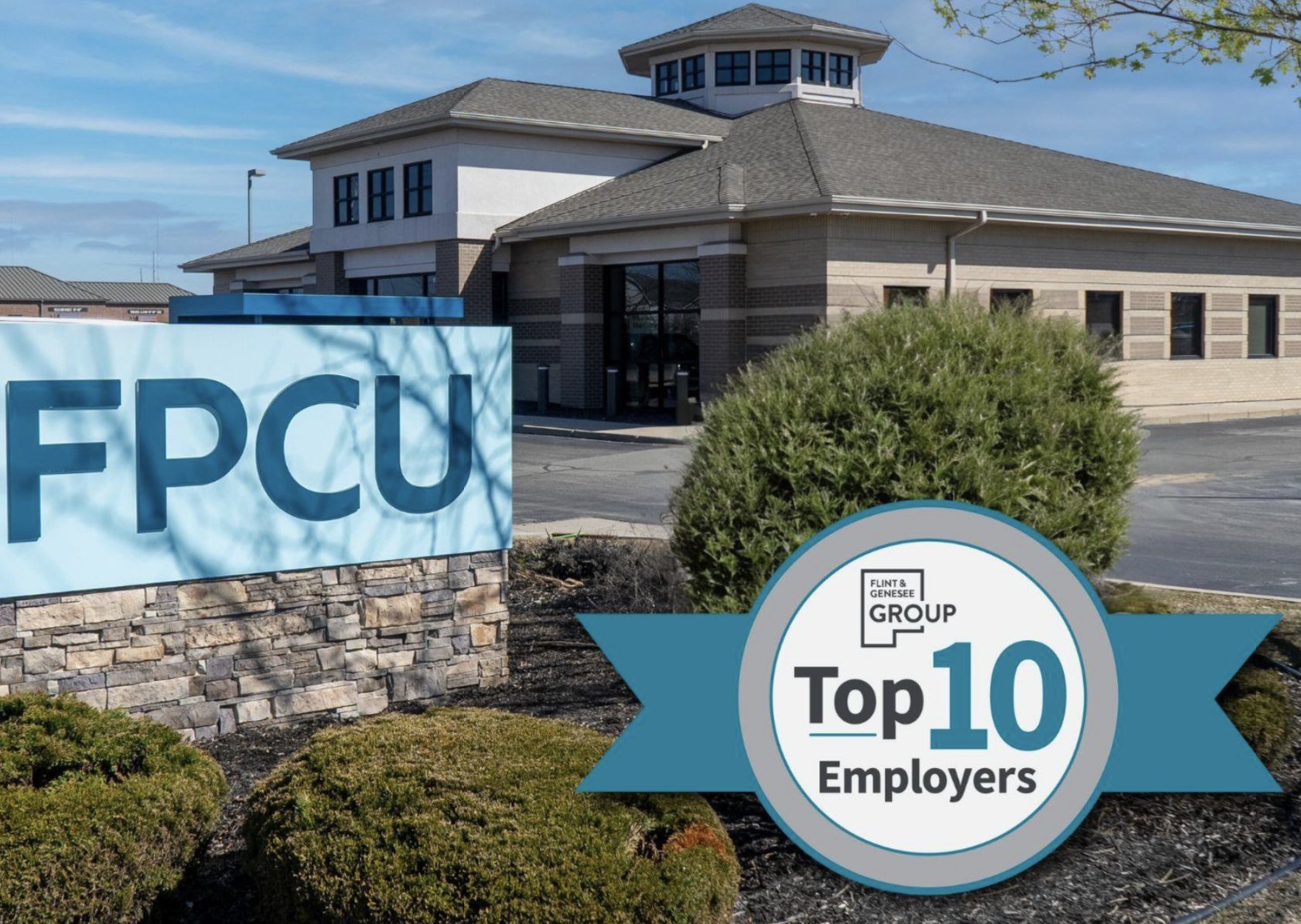 Financial Plus Credit Union Recognized as oneof ‘Flint & Genesee’s Top 10 Employers’