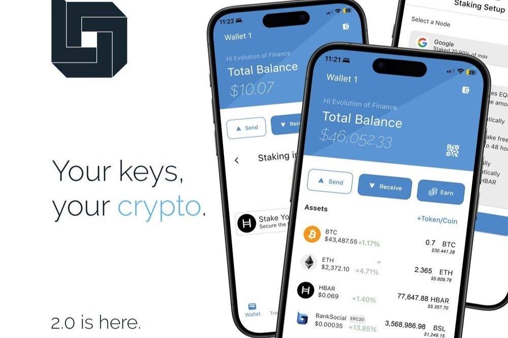BankSocial Announces new Wallet 2.0: The first Self-Custody, Multichain Hedera Wallet with Integrated Staking