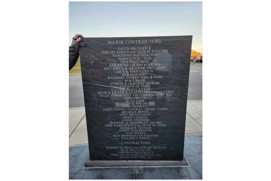First Capital Federal Credit Union Contributes to Dover Area High School Veterans Memorial!