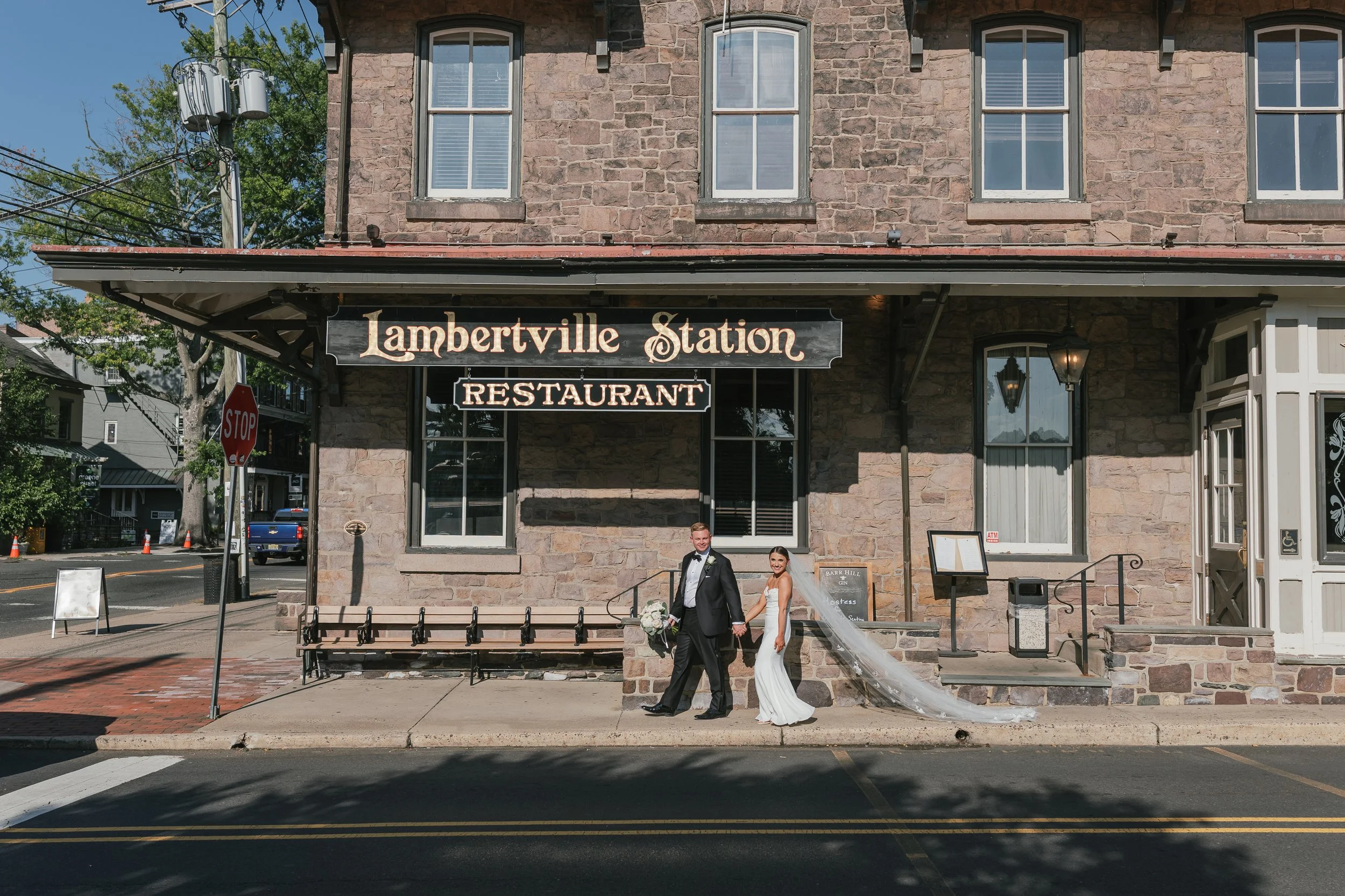 Alexa + Chris at the Lambertville Inn and Station