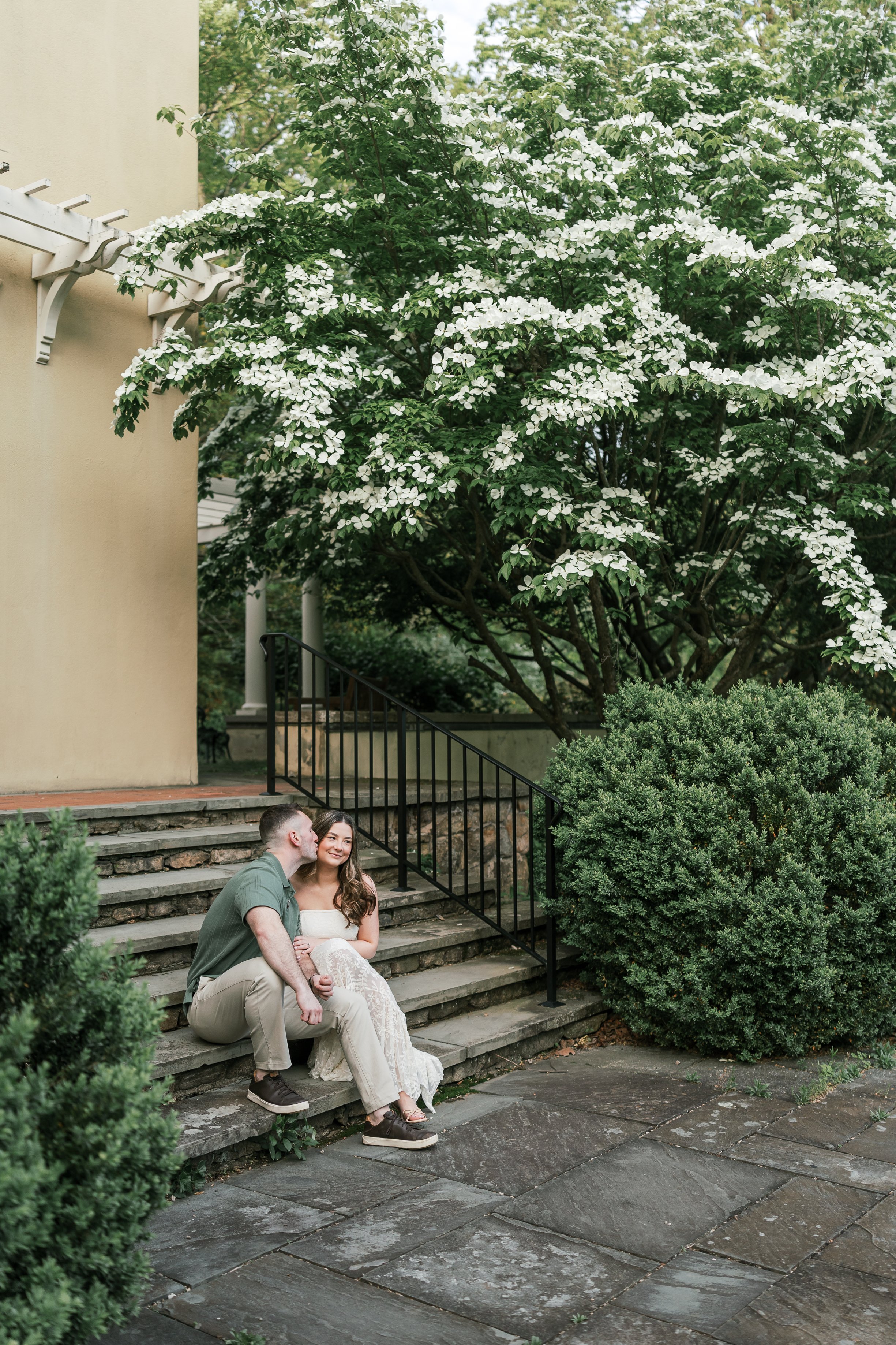 Skyler and Kyle’s Garden Engagement at Cross Estate Gardens