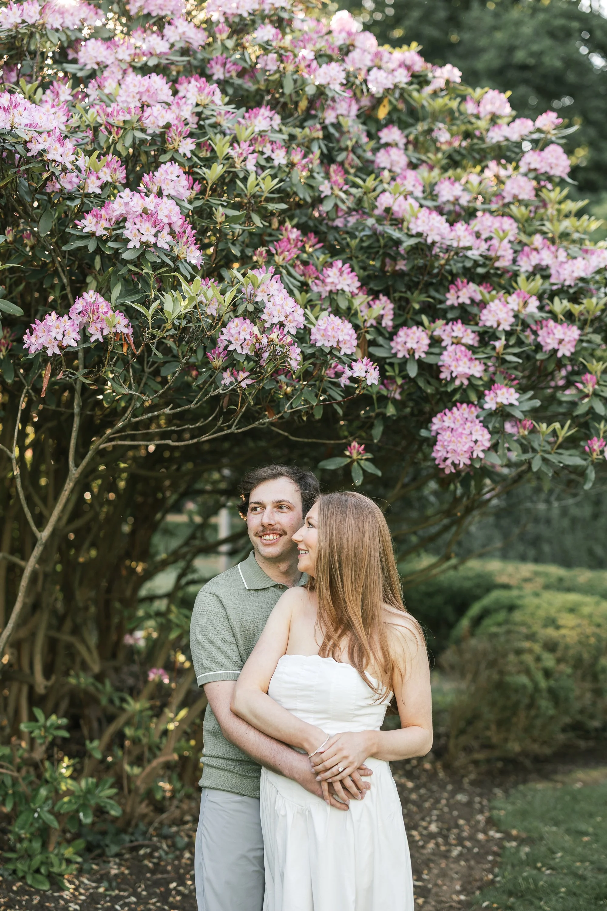 Hallie and Gabe’s Garden Engagement at the Highlands Mansion