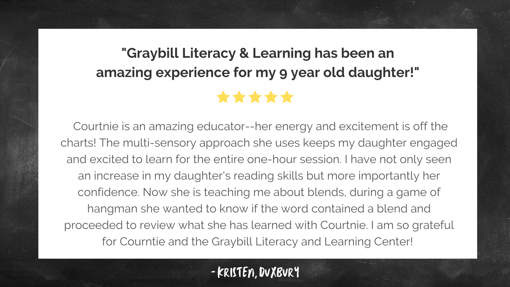 Courtnie Graybill Literacy and Learning Studio