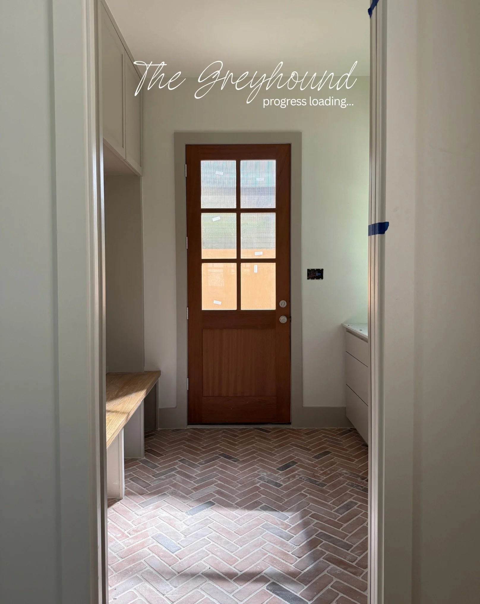 Tile, color, and stone are in. The Greyhound is gaining more and more character every day 💛