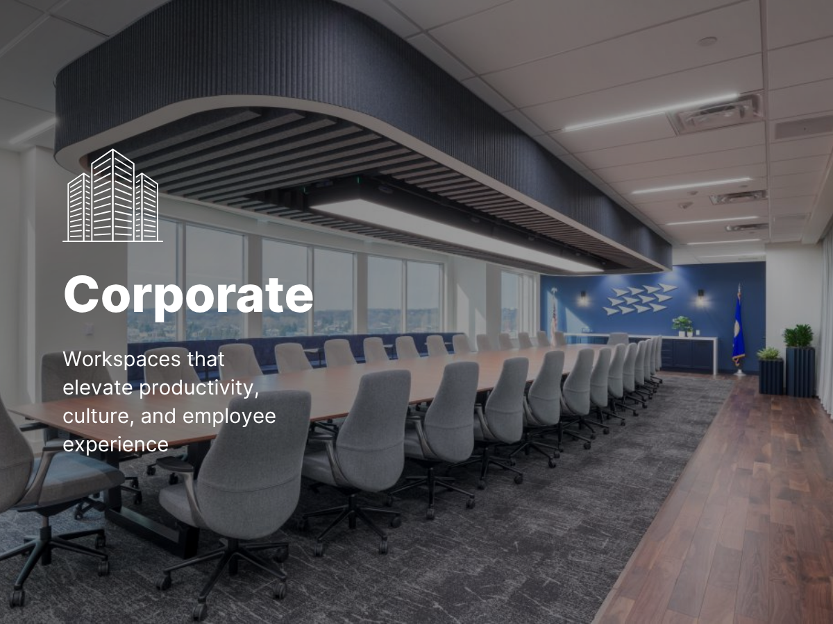 Corporate, Tenant Improvement, Commercial Interiors