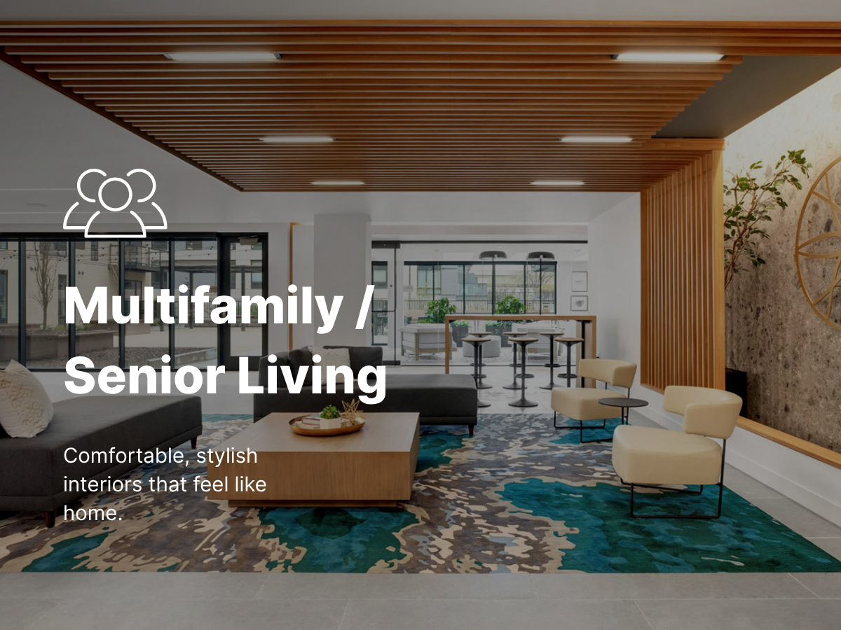 Multi Family, Senior Living Commercial Interiors