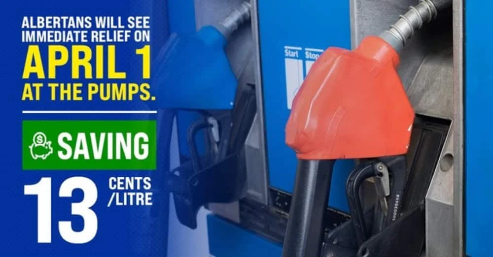 Relief at the pumps is here for Albertans