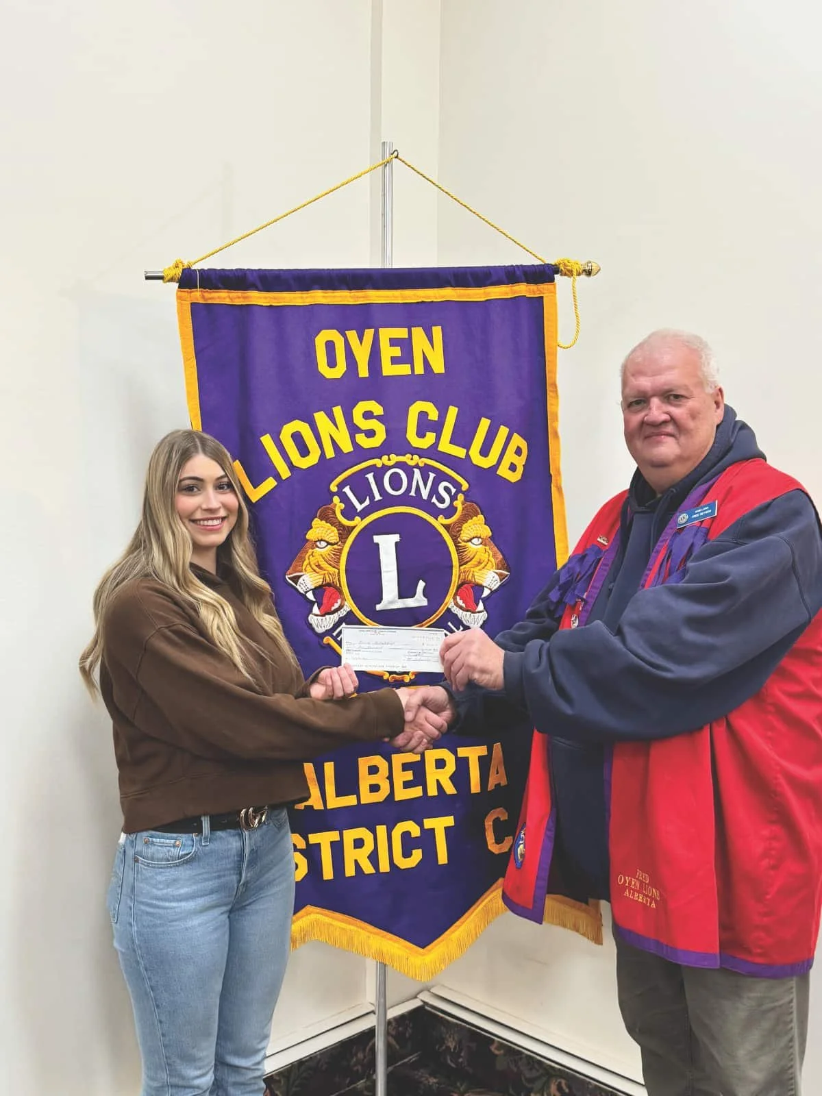 Lions Scholarships presented to three deserving students