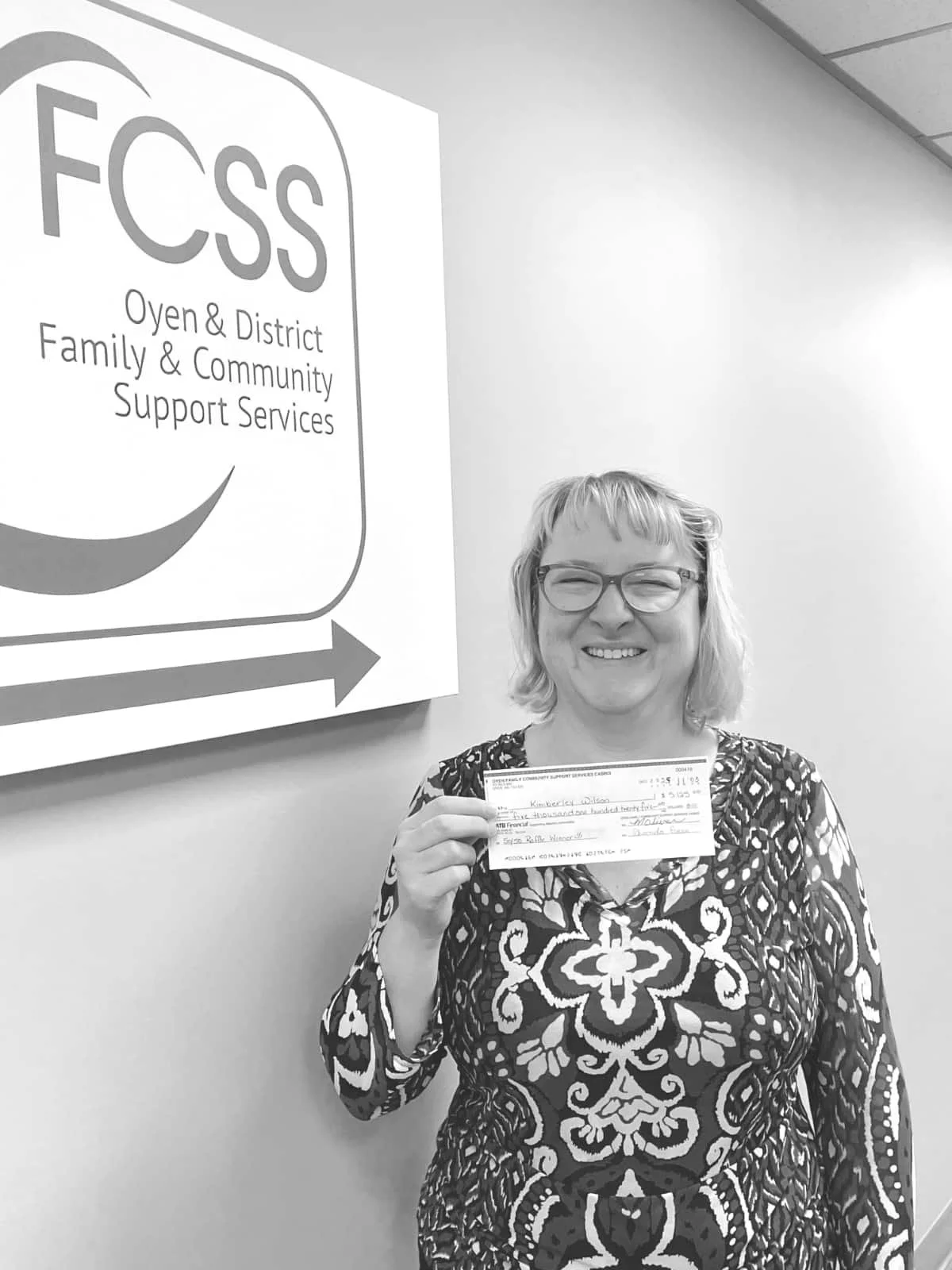 Kim Wilson wins FCSS 50/50 draw!