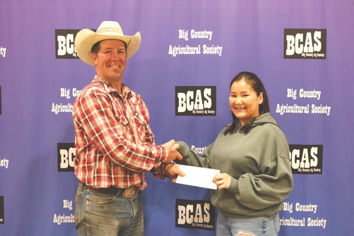 Shania Gillis-Johnson receives Big Country Agricultural Society Scholarship